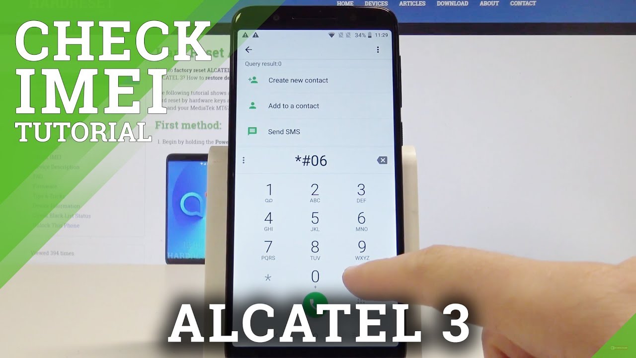 Alcatel one touch serial number